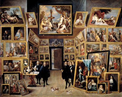 El archiduque Leopoldo Guillermo en su galería de pinturas en Bruselas de Tiziano Vecelli